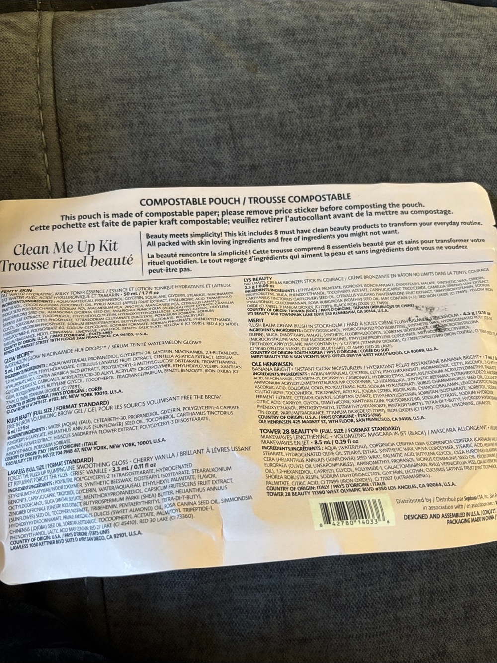NWT Sephora Favorites Clean Me Up Kit - Picture 2 of 2